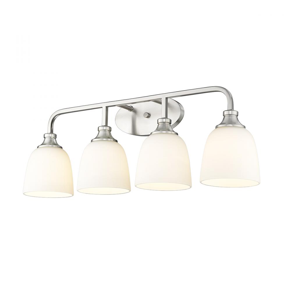 Alberta 4-Light Vanity Brushed Nickel