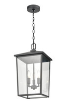 Millennium 2973-PBK - Fetterton 3-Light Outdoor Hanging Lantern Powder Coated Black