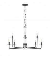 Millennium 12508-MB - Marceline 8-Light Chandelier Ceiling Light Matte Black