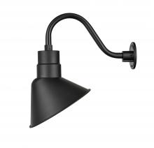 Millennium LEDRAS12-SB - R Series 1-Light LED Angle Shade Satin Black