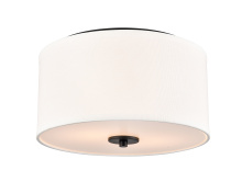 Millennium 41002-MB - Guyten 13" Wide 2-Light Flushmount - Matte Black