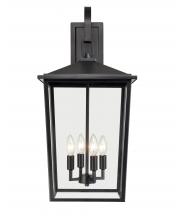 Millennium 2984-PBK - Fetterton 4-Light Outdoor Wall Sconce Powder Coated Black