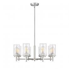 Millennium 495008-BN - Janna 8-Light Chandelier Ceiling Light Brushed Nickel