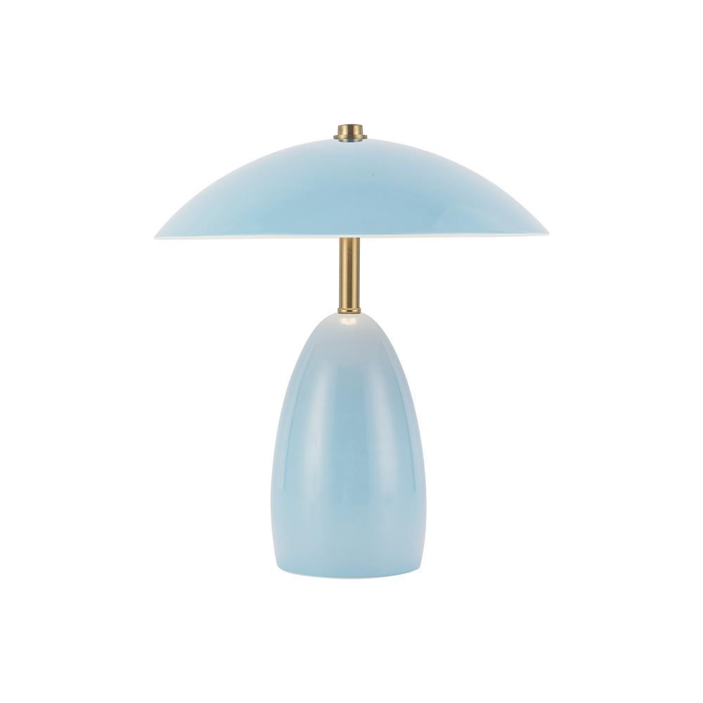 Poppy 9-in Cerulean LED Table Lamp