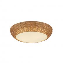 Alora Lighting FM511014RA - Merida 14-in Rattan Socket Flush Mount