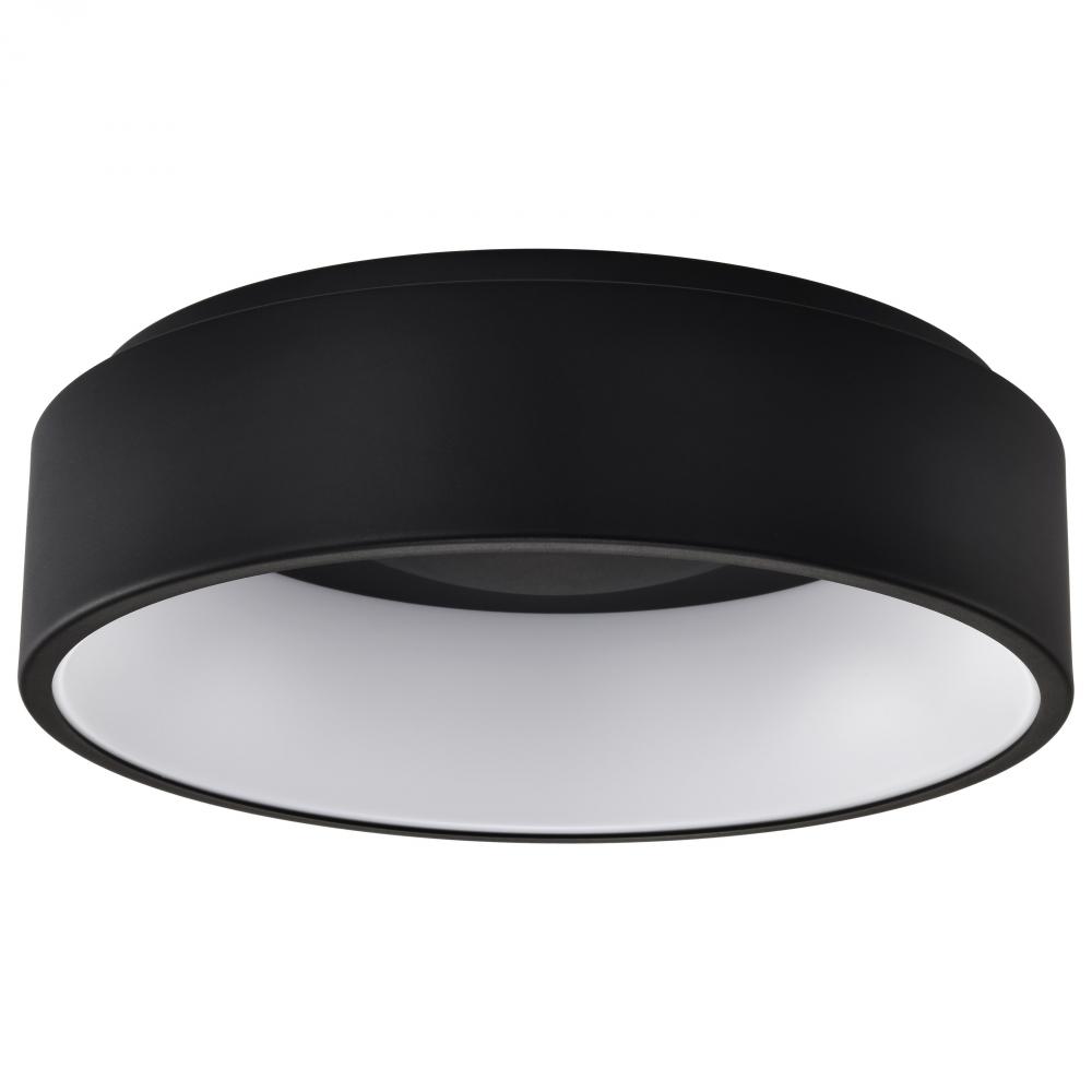 Orbit; 20 Watt LED Flush Mount; Black Finish