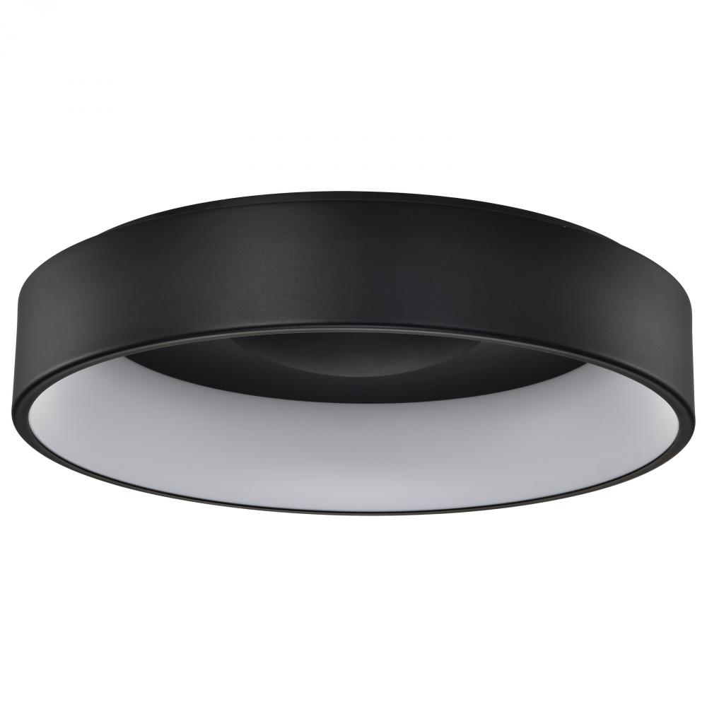 Orbit; 30 Watt LED Flush Mount; Black Finish