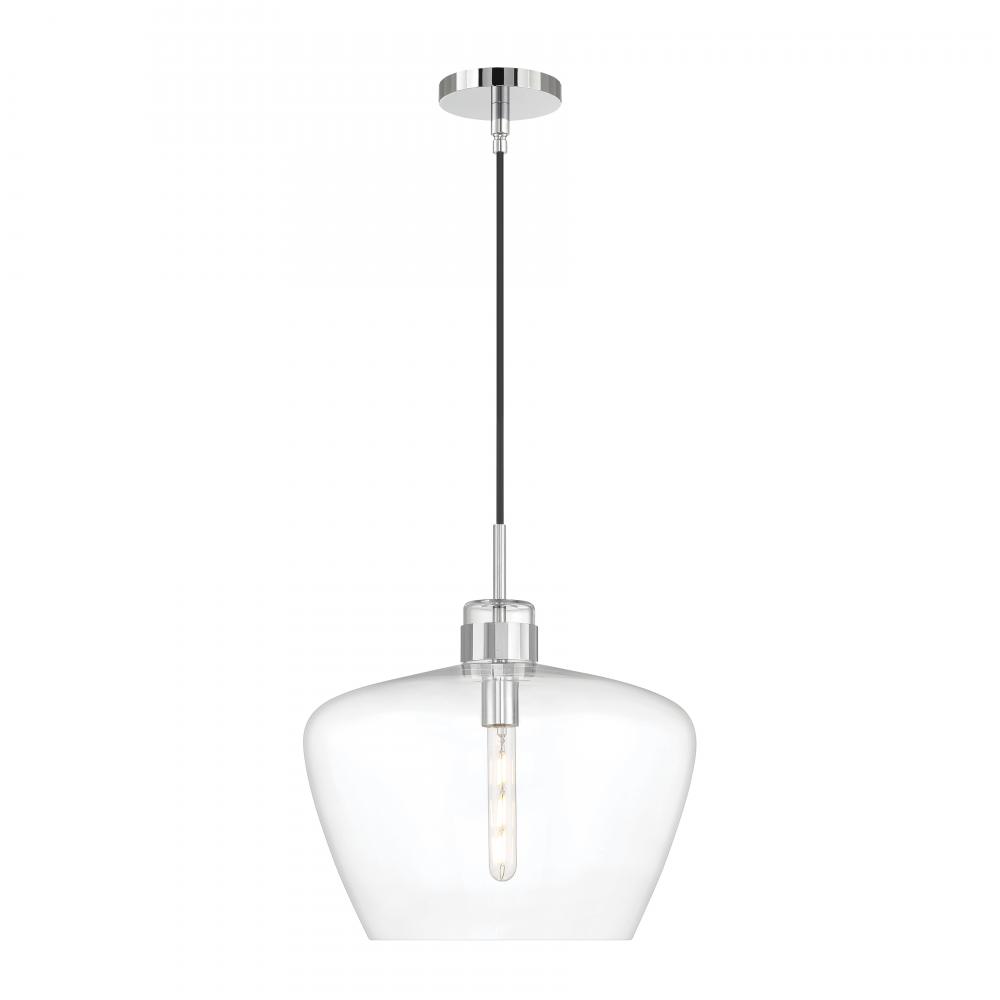 Aurora 16'' Wide 1-Light Pendant - Chrome