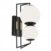 ELK Home 1261-MBSB-MA - Cosmos 18.5'' High Integrated LED Outdoor Sconce - Matte Black Satin Brass