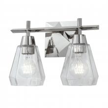 ELK Home 8282-PN-CL - Arctic 12.4'' Wide 2-Light Vanity Light - Polished Nickel