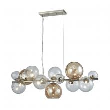 ELK Home D3599 - Bubble 9-Light Linear Chandelier in Silver Leaf